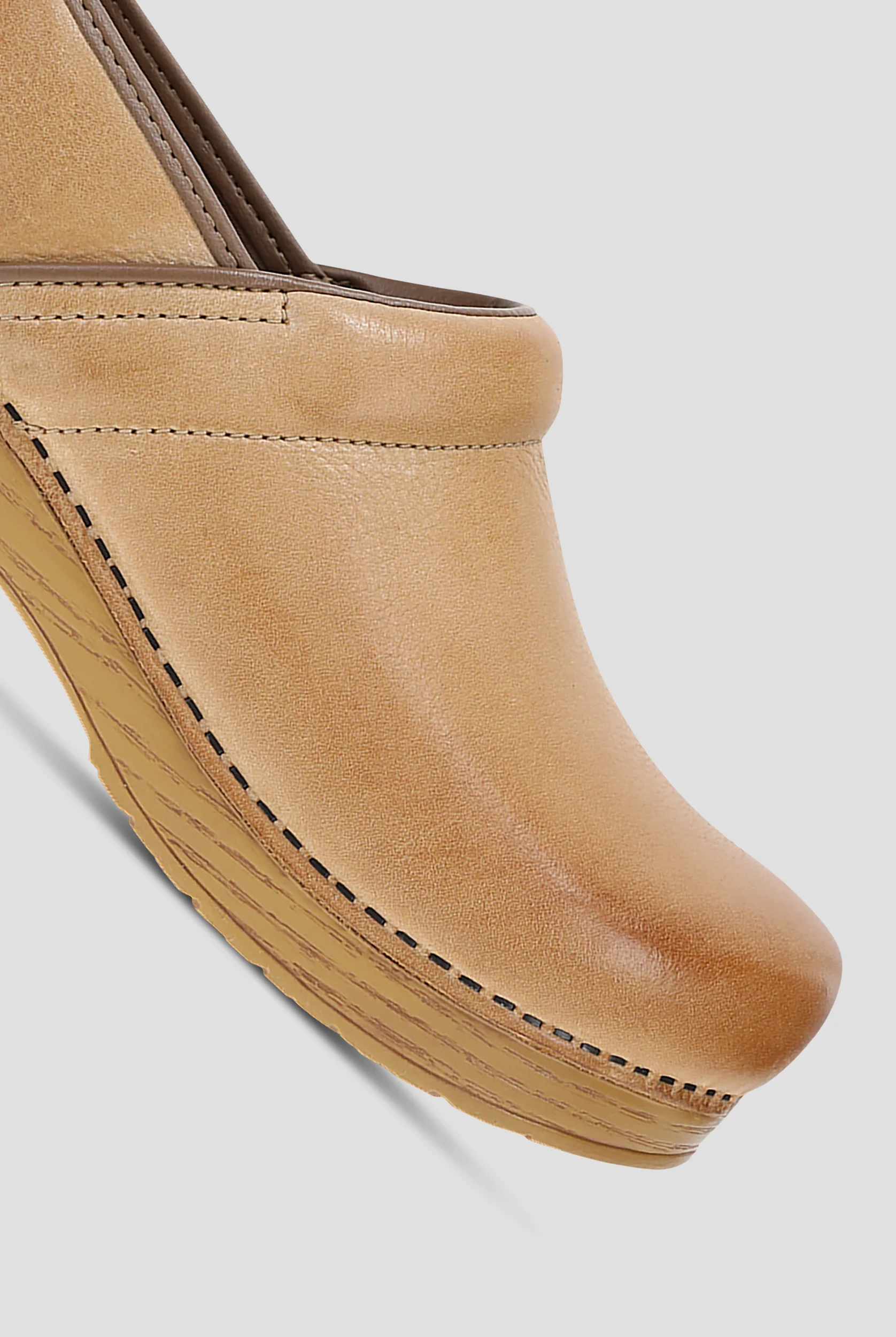 Dansko Women's Professional Honey Distressed Leather Nursing Clogs