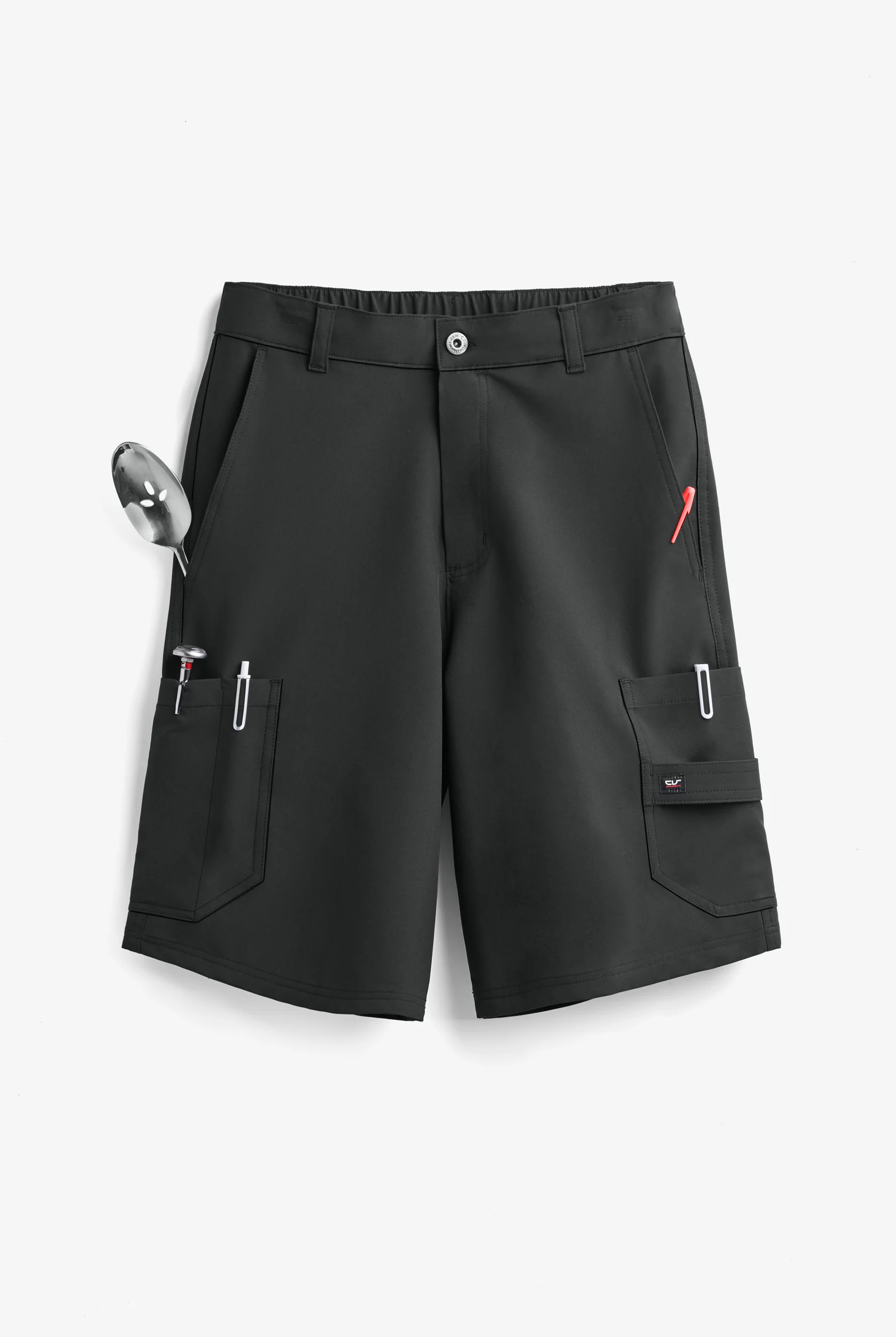 CHEF PERFORMANCE Men's 6-Pocket Cargo STRETCH Chef Shorts