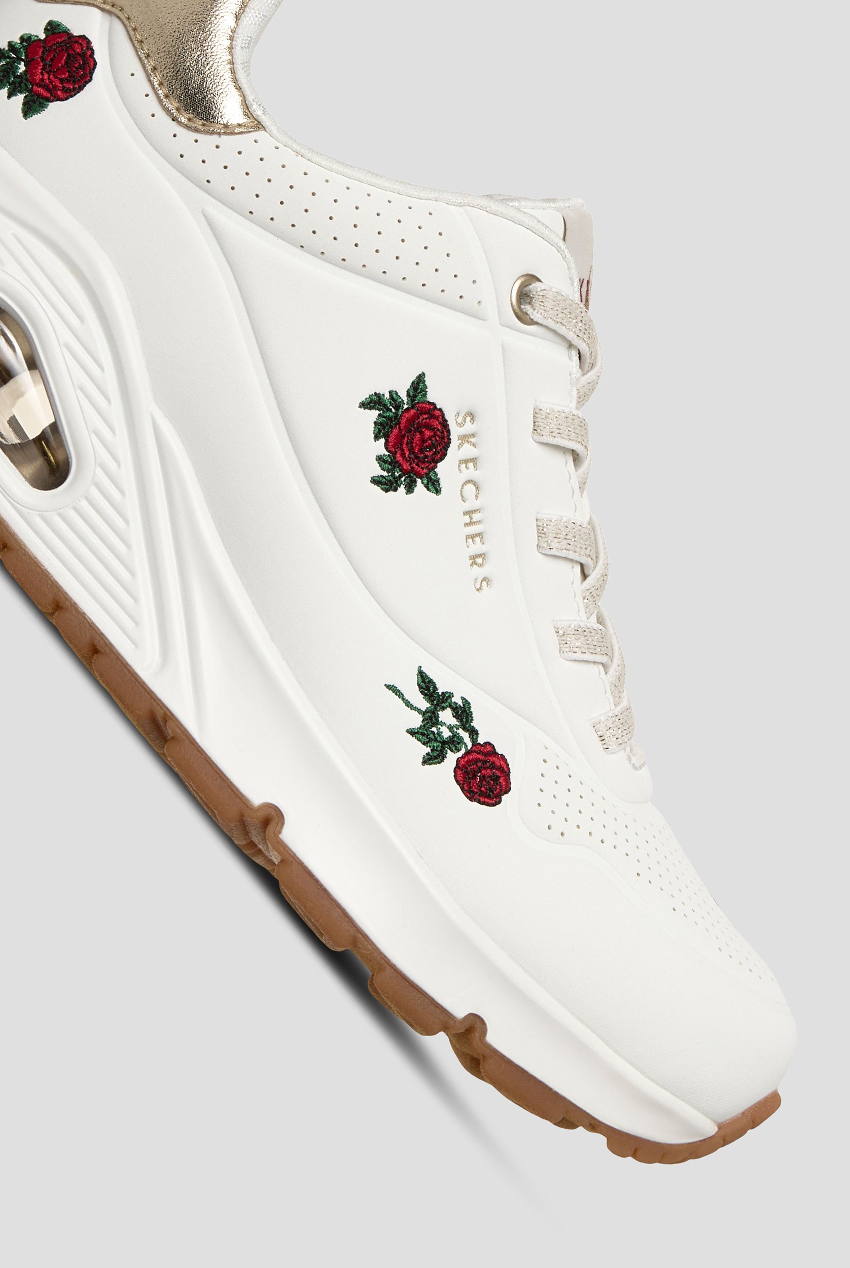 Zapatillas deportivas Skechers Street UNO - Champagne and Roses White con cordones
