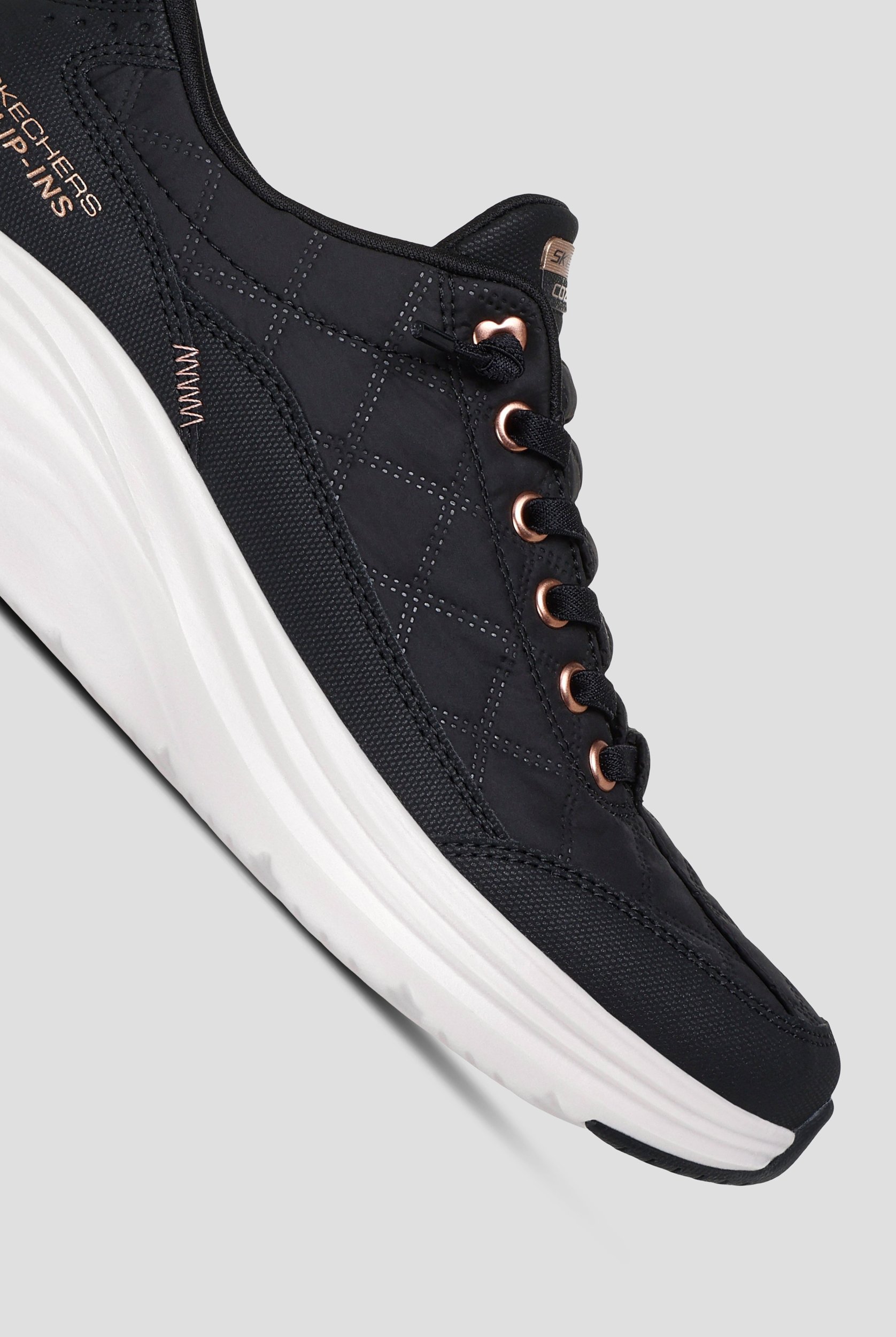 Skechers Sport SKECHERS SLIP-INS: CONTOUR FOAM - COZY Black/Rose Gold Athletic Slip-In Shoes