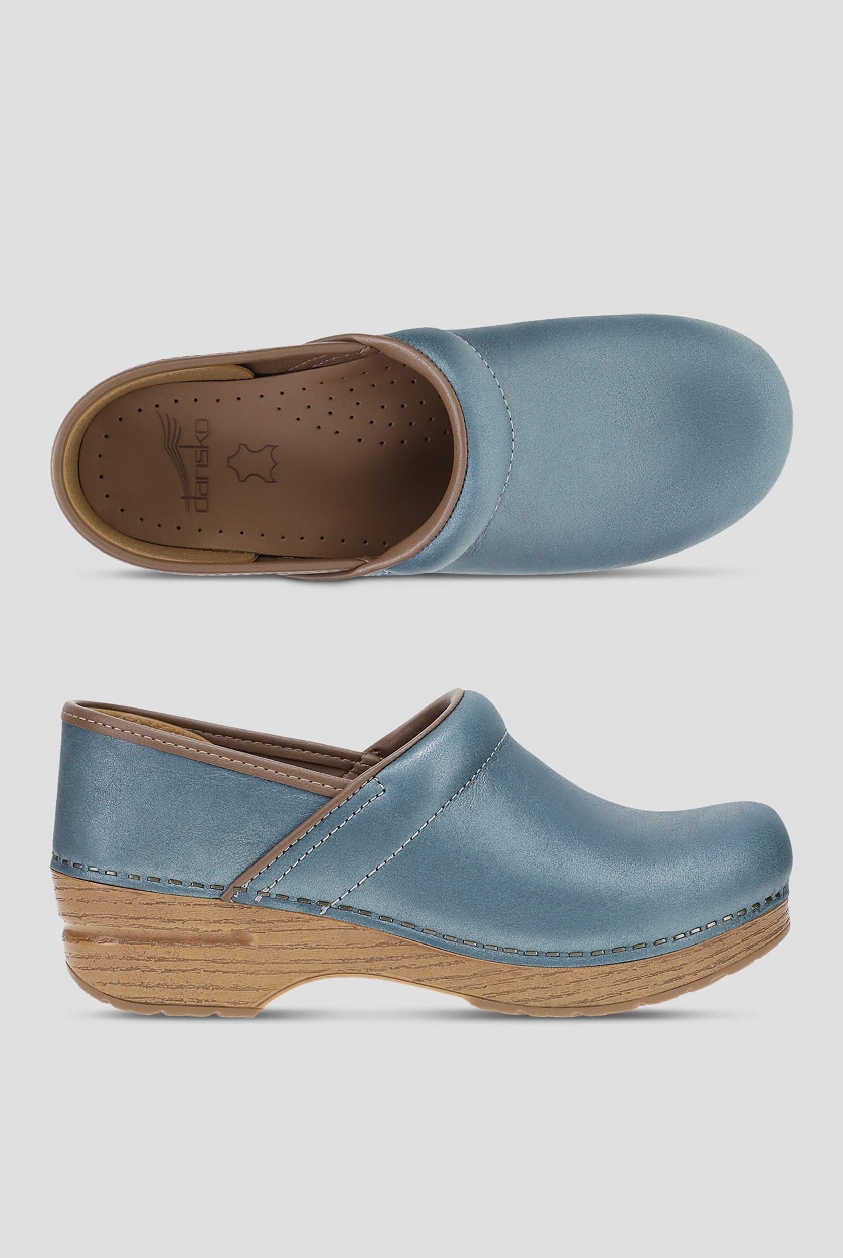 Dansko Women's Professional Blue Metallic Clog