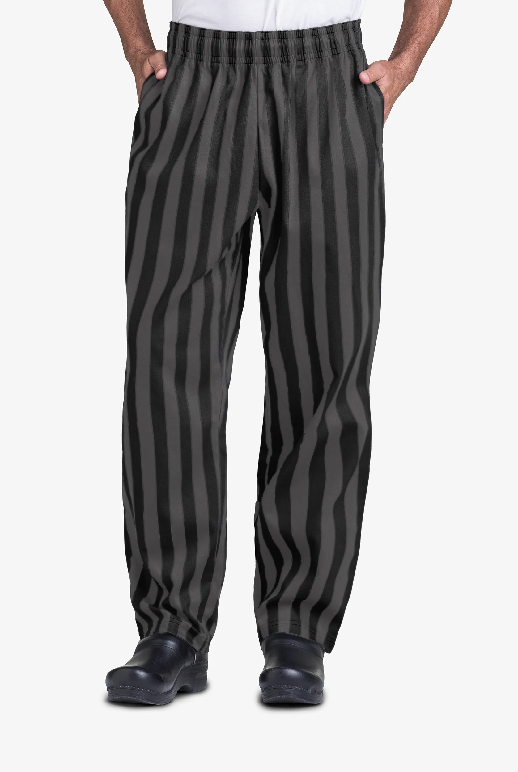 Pantal&oacute;n estampado de gastronom&iacute;a UA CHEF&trade; Bold Stripes de corte holgado con 4 bolsillos para hombre