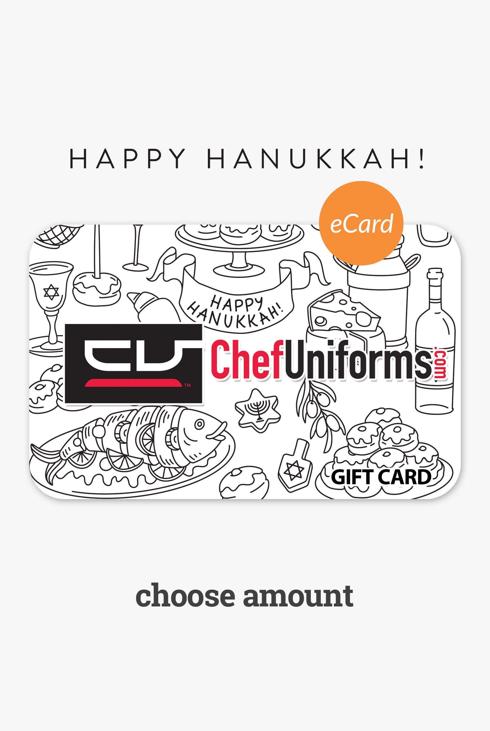 Happy Chanukah - Electronic Gift Card (Emailed) -