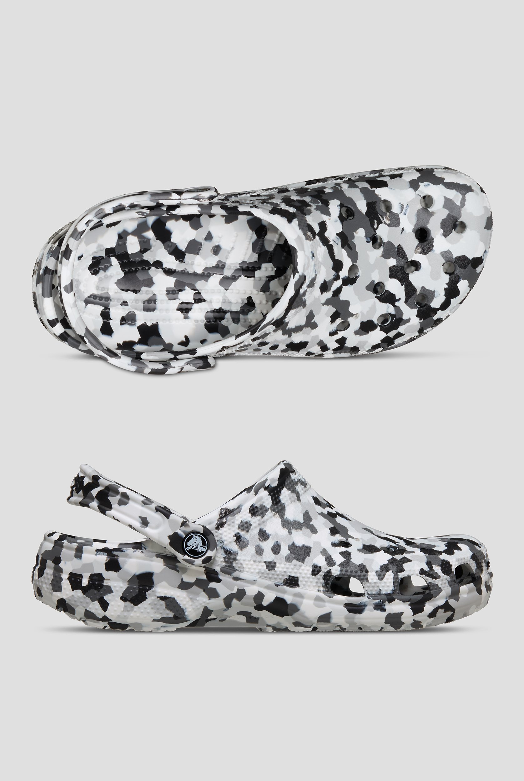 Zuecos unisex Crocs&trade; Black / White Classic Confetti