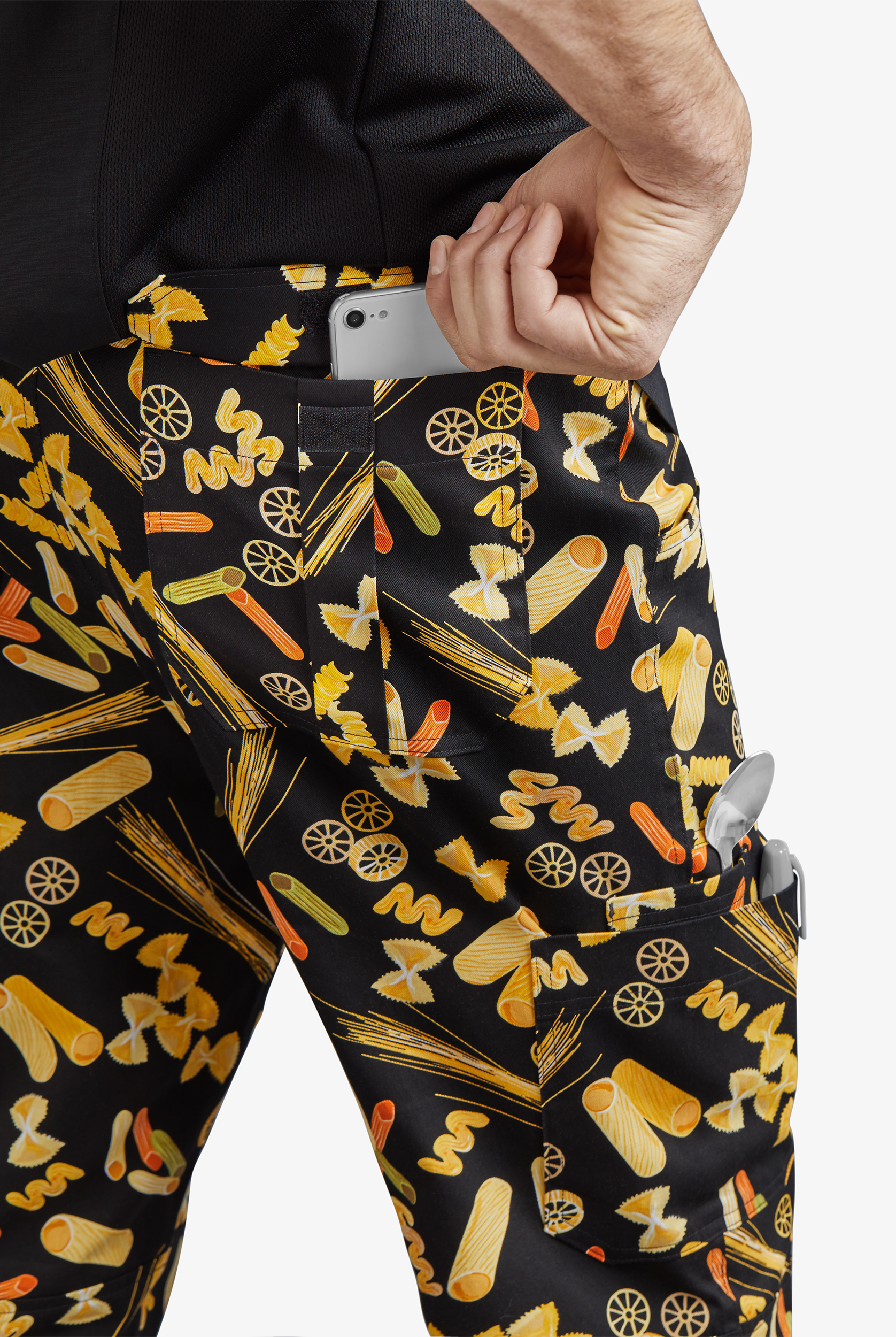 UA CHEF™ Pasta Al Dente Men's 7-Pocket Utility Printed Chef Pants