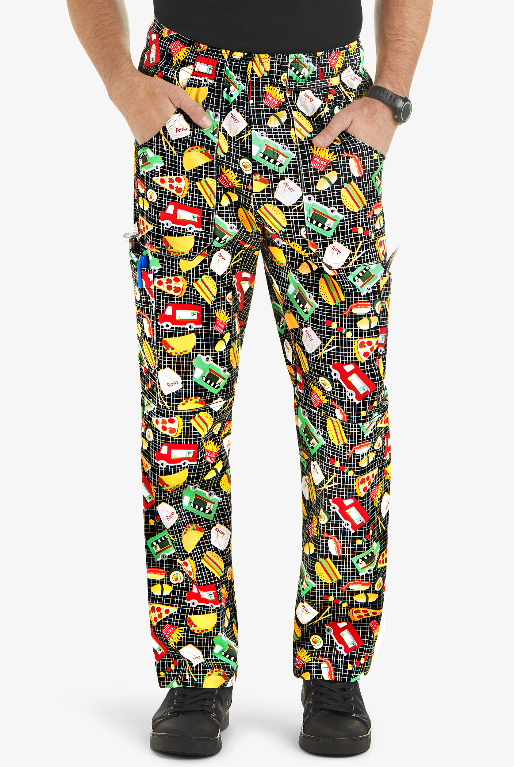 UA CHEF&trade; On The Go Men's 7-Pocket Utility Printed Chef Pants