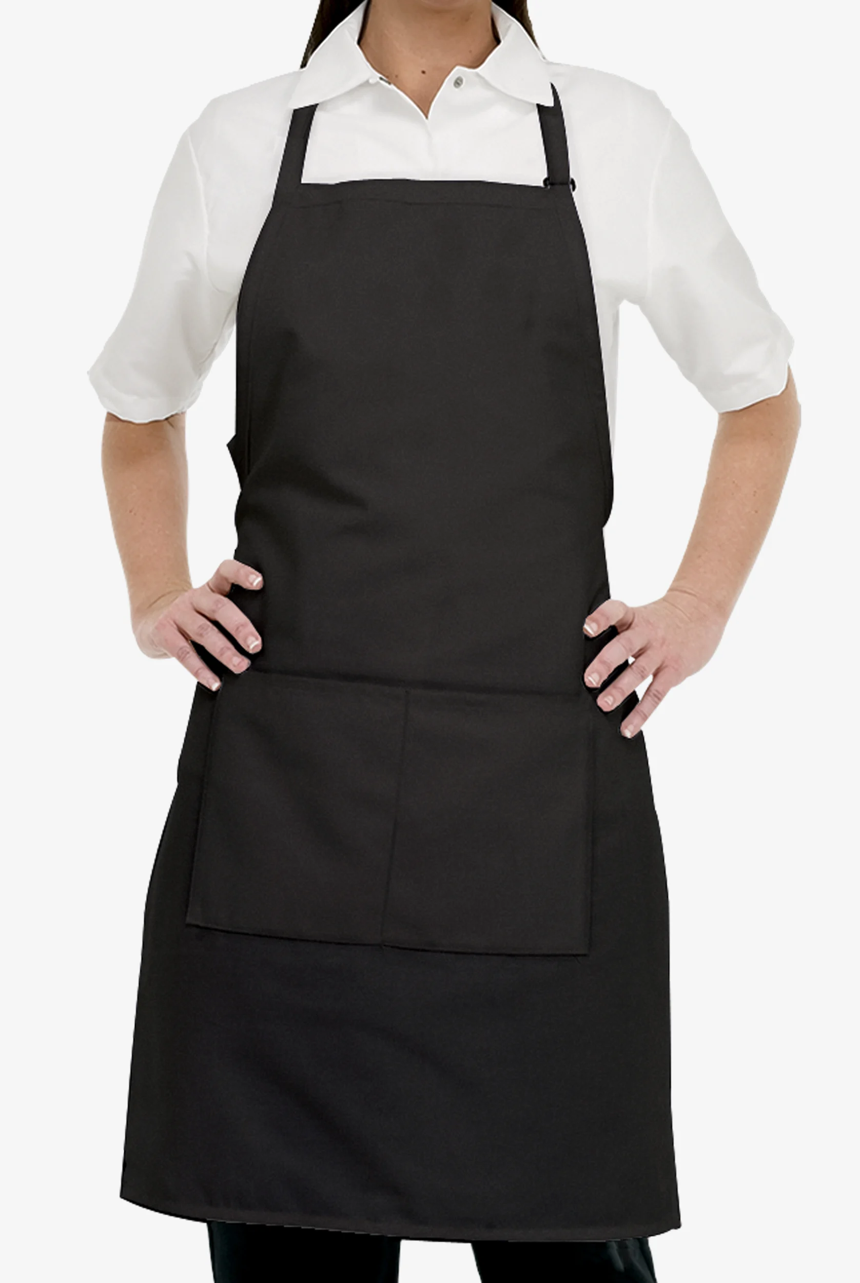 Chef Uniforms Unisex 2-Pocket Full Length Butcher Bib Apron