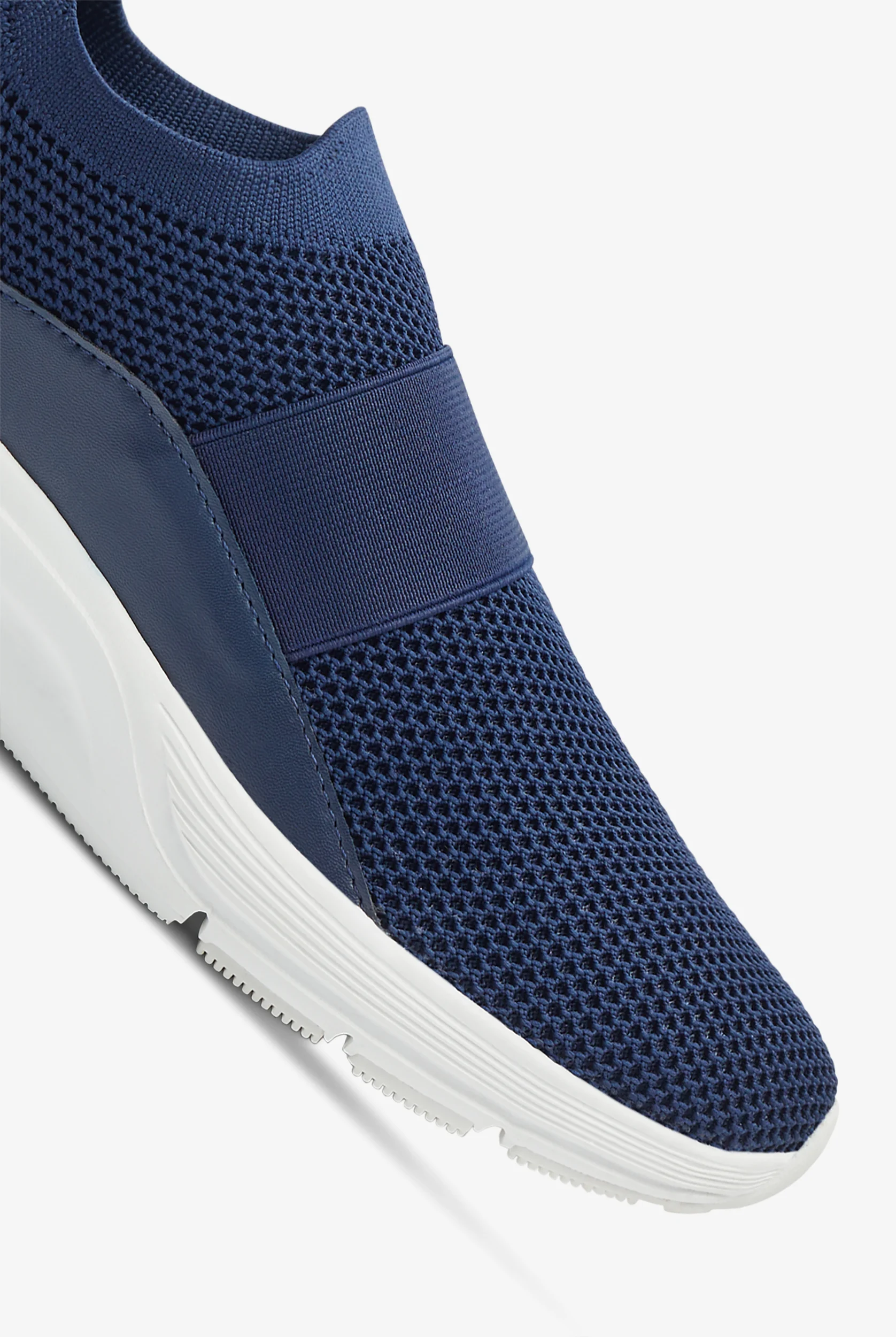 KESWI Women's Navy/White Athletic Slip On Shoes