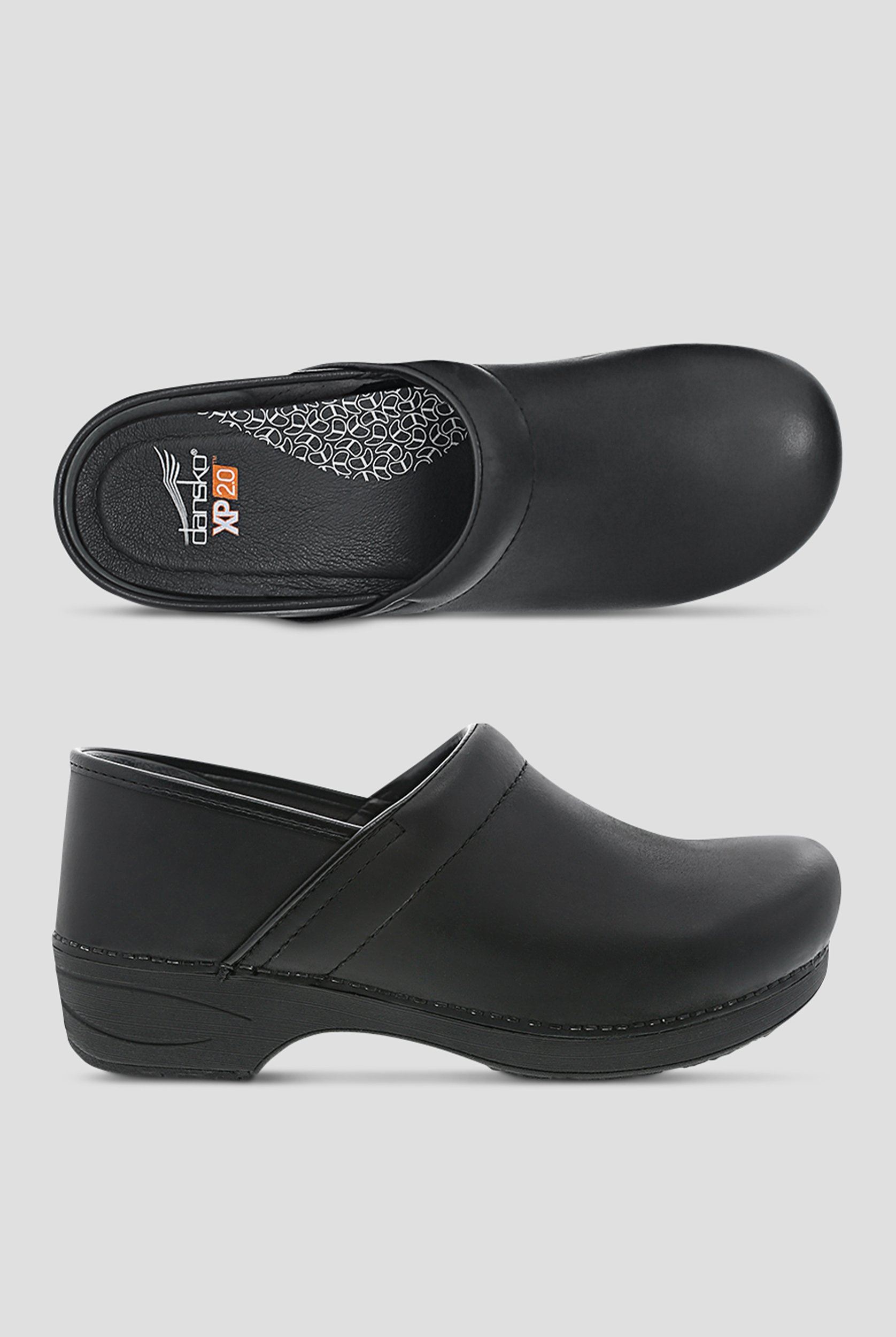 Dansko Mens XP 2.0 Black Slip-Resistant Clog