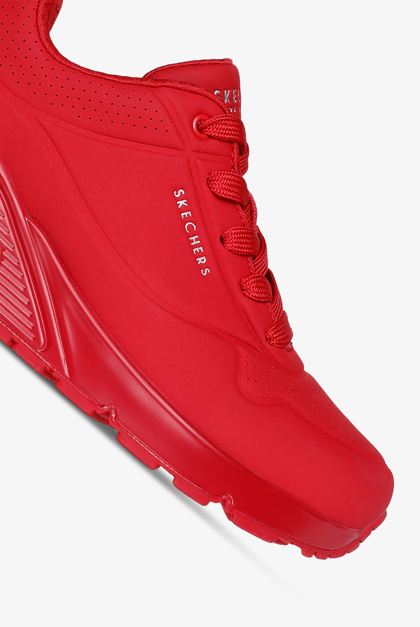 Skechers Street UNO - Stand On Air Red Athletic Lace Up Shoes