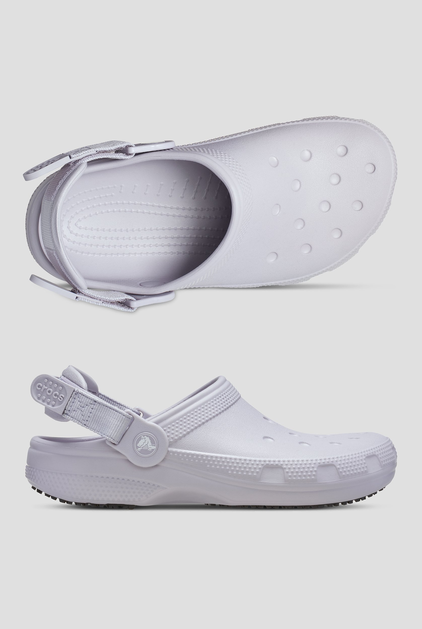 Zuecos antideslizantes unisex Crocs&trade; Mauve Mist Classic Work