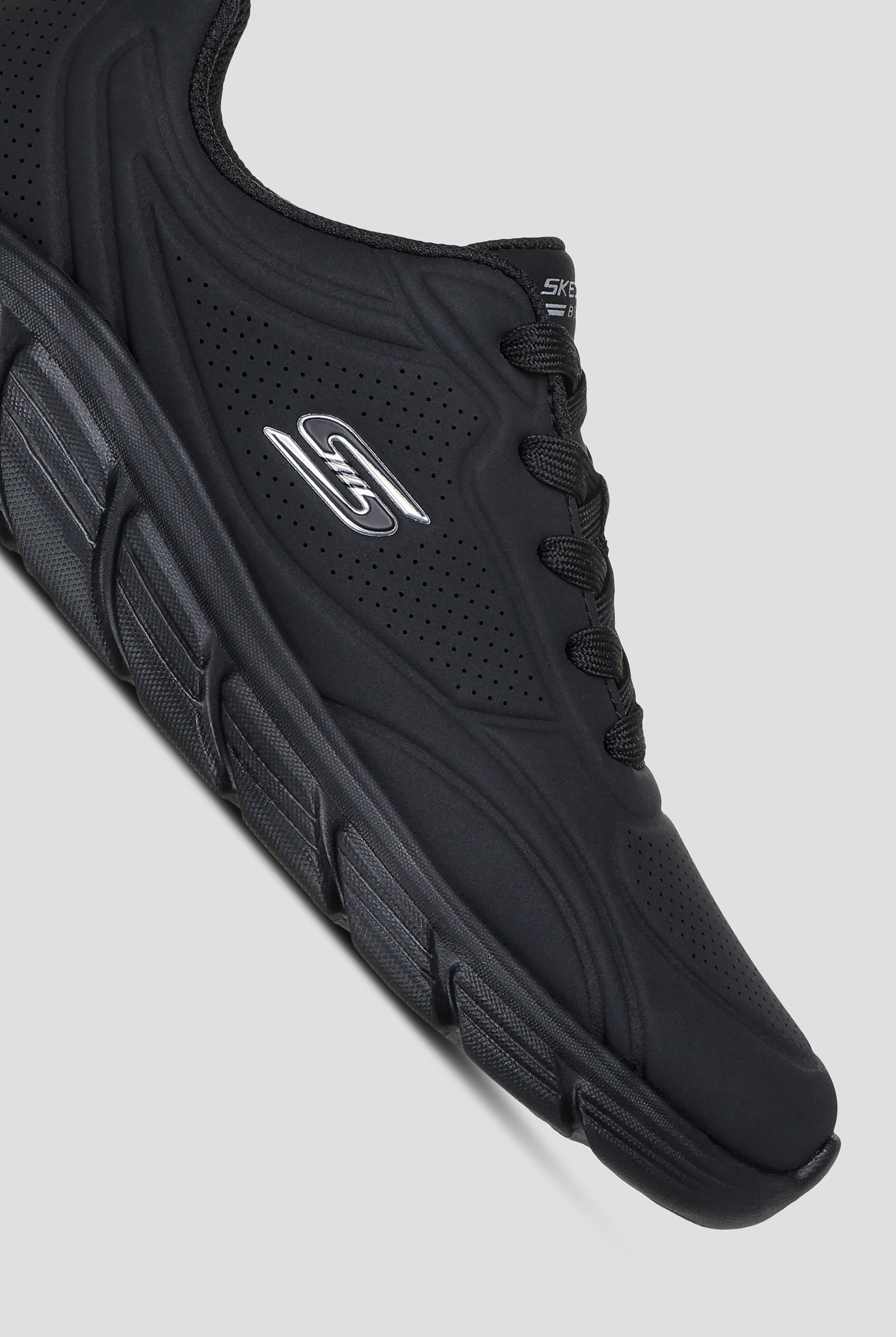 Skechers Bobs B FLEX-LO Black Women's Lace Up Sneaker