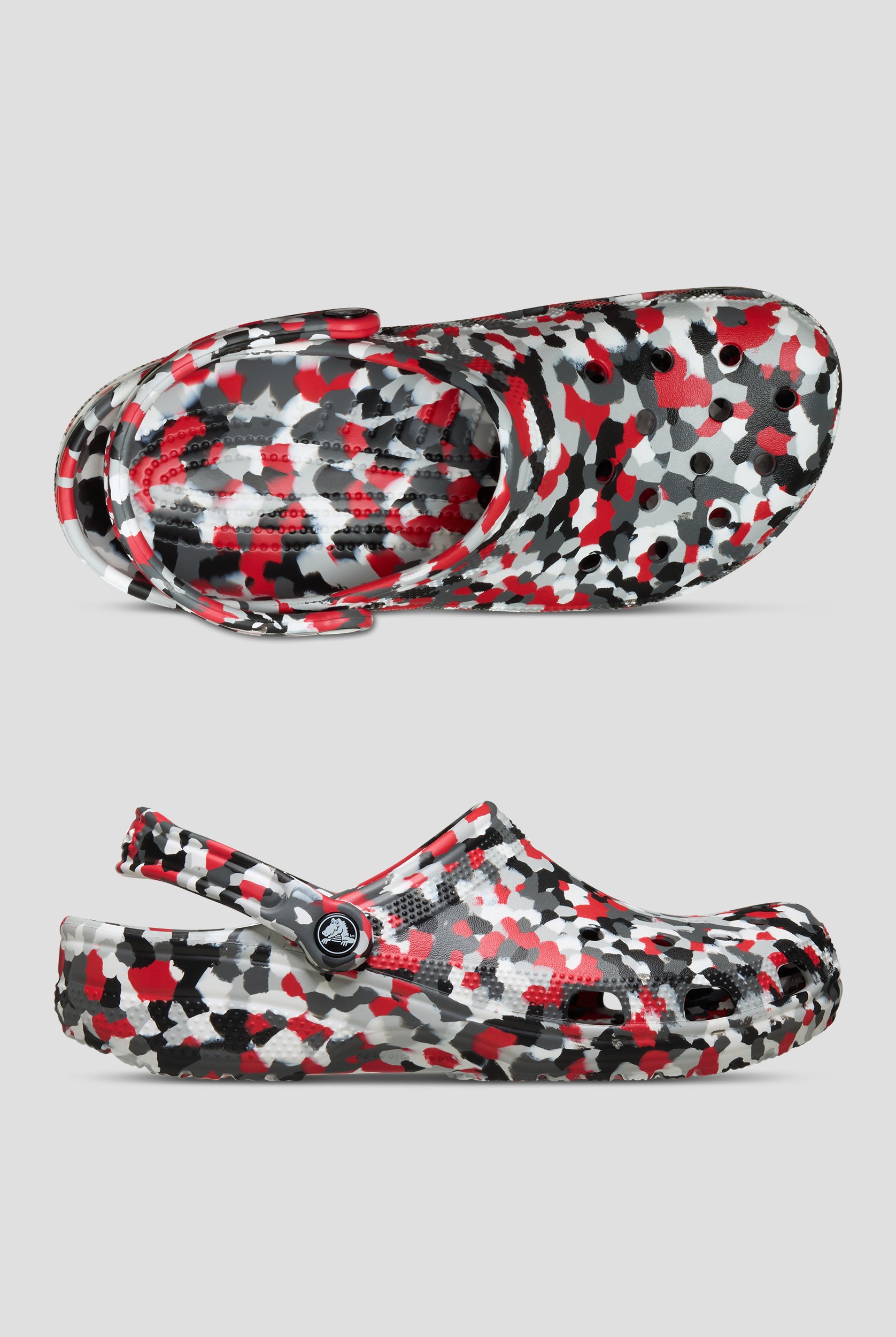 Zuecos unisex Crocs&trade; Red / Multi Classic Confetti