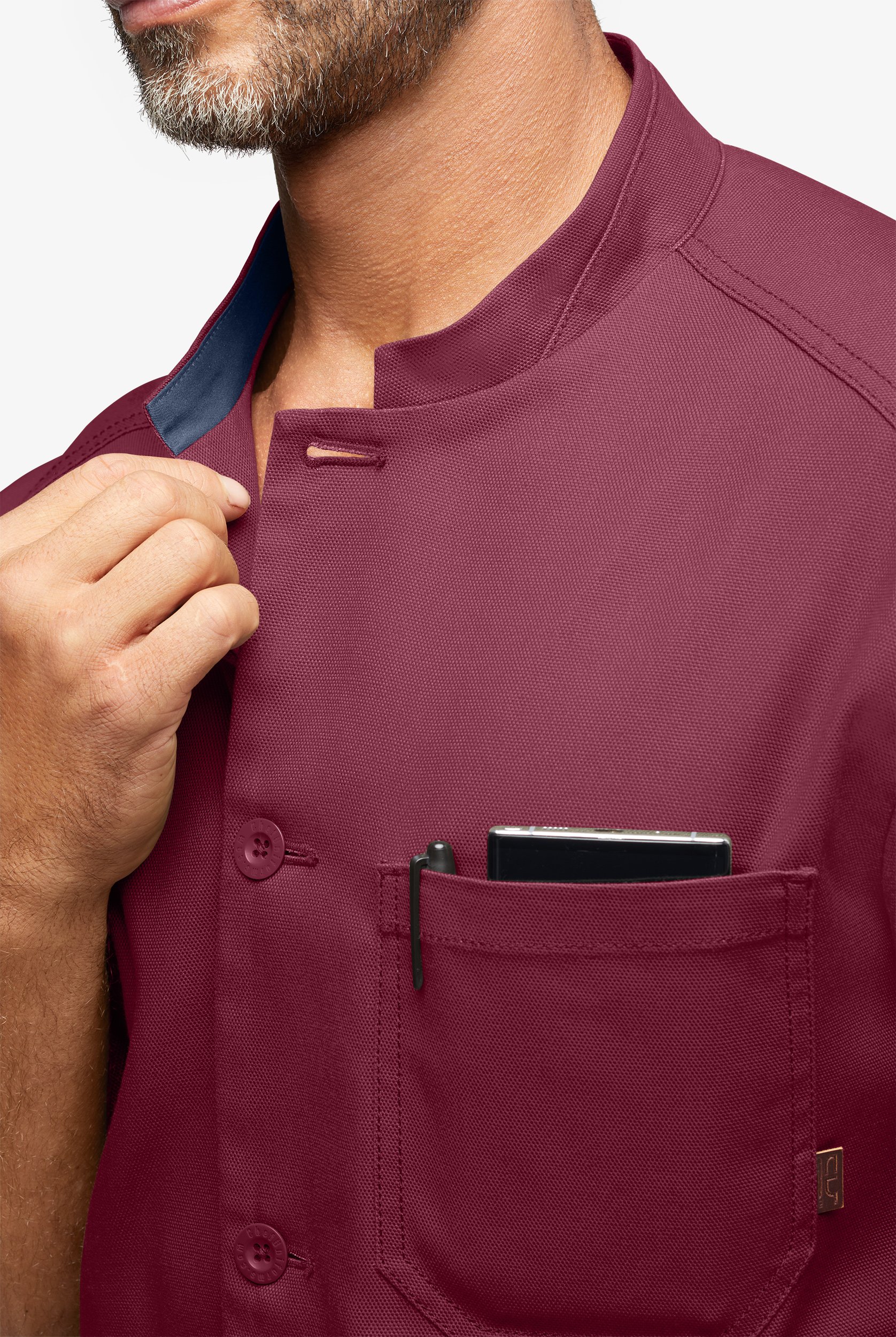 Industry Line Men's Short Sleeve Workwear Style Coat