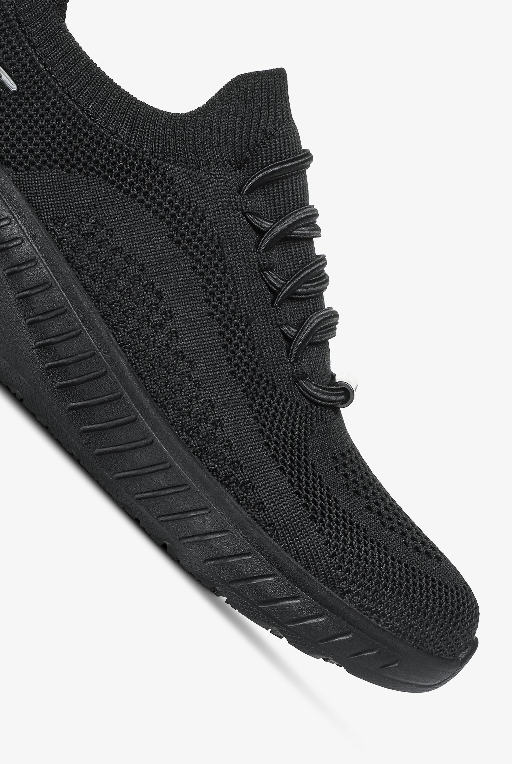 Skechers Work Women's SQUAD CHAOS Black Bungee Athletic Slip On Shoes