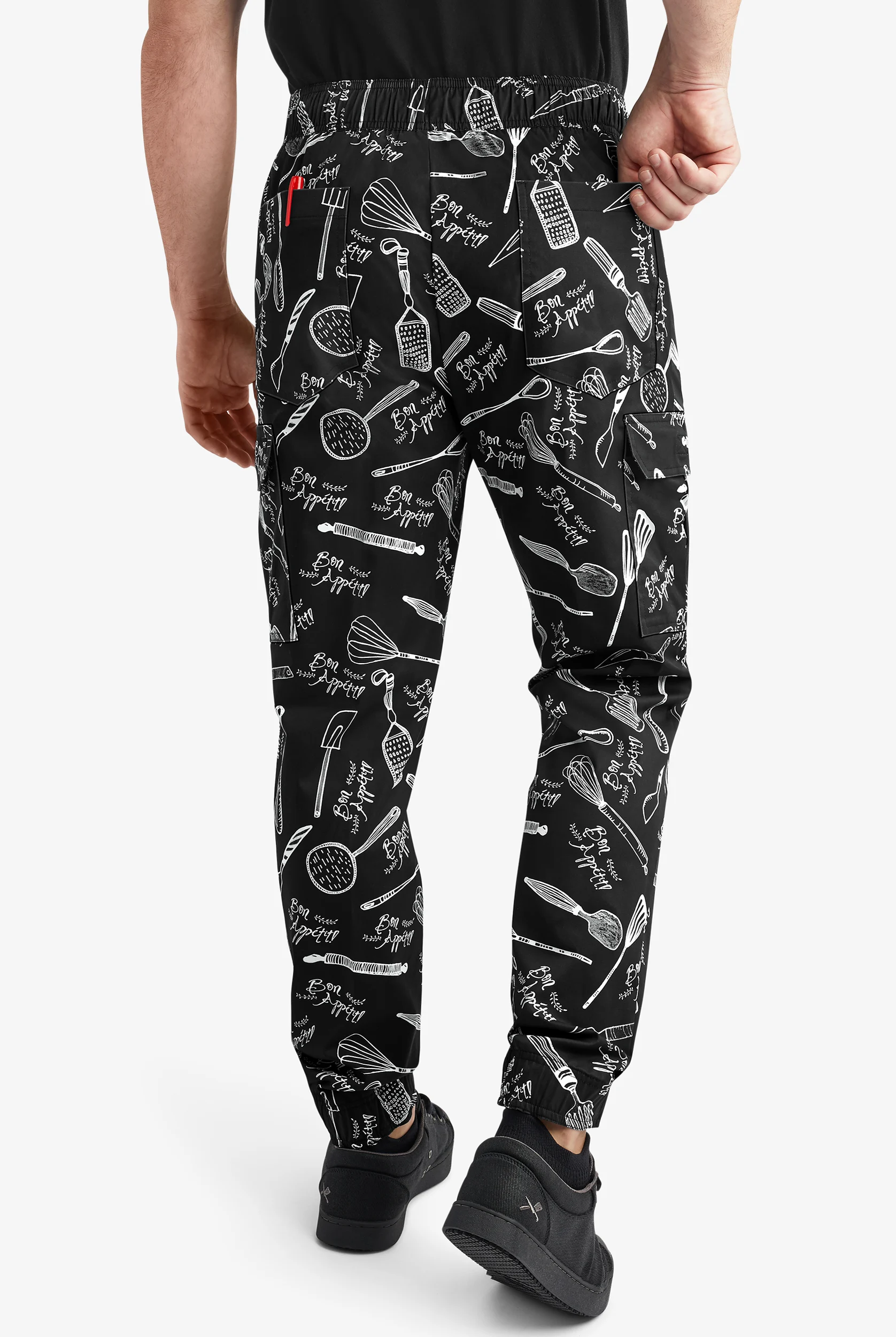 CHEF 360 Bon Appetit Men's 7-Pocket Utility STRETCH Chef Jogger