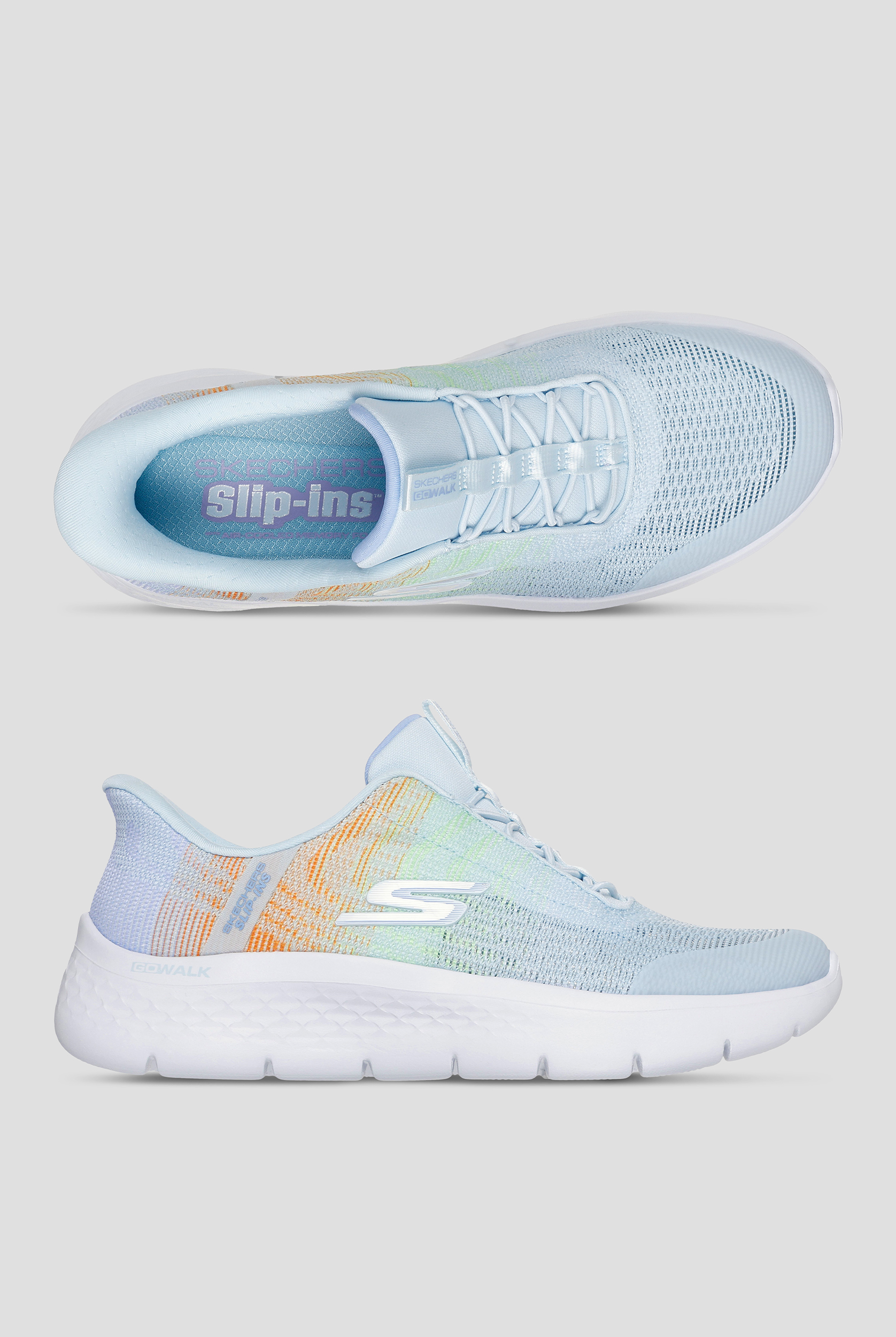 Skechers Performance Go Walk Flex Ombre Athletic Slip-Ins Bungee Shoes