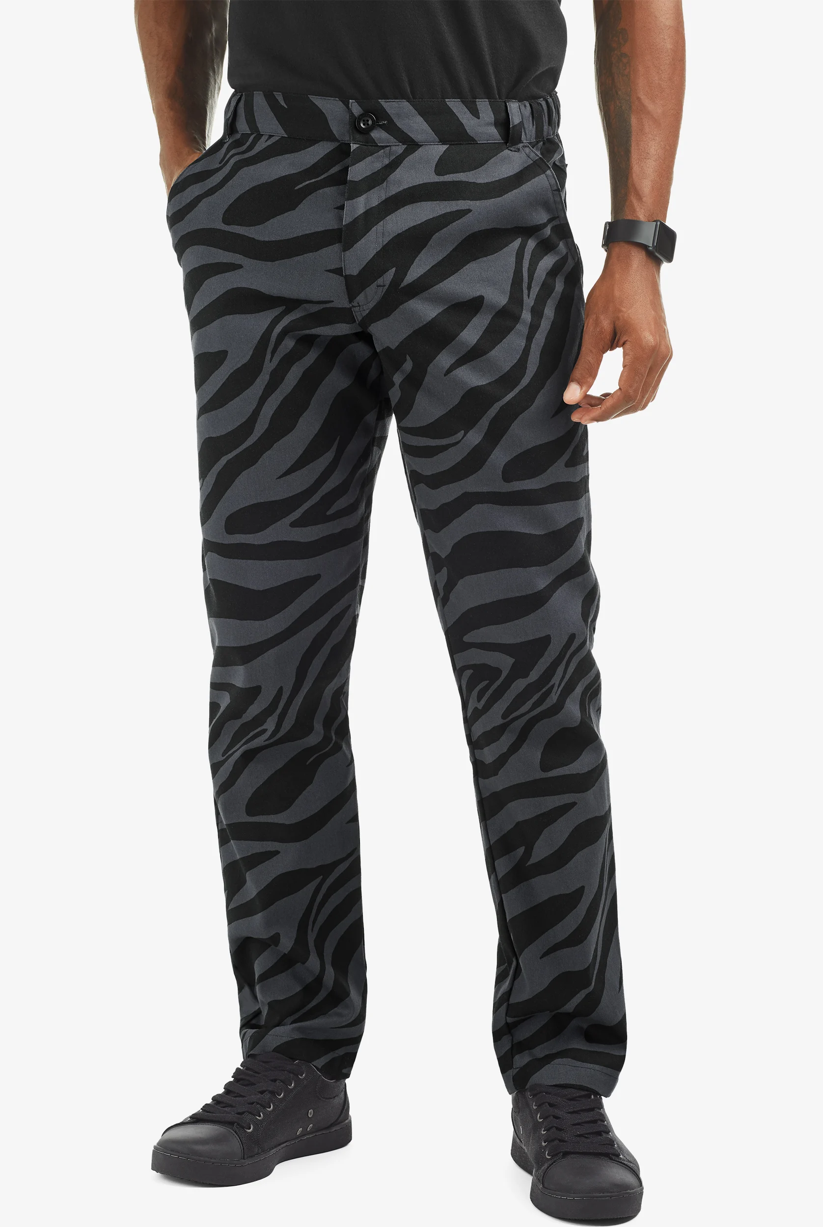 UA CHEF™ Zebra Men's 4-Pocket Executive Printed Chef Pants