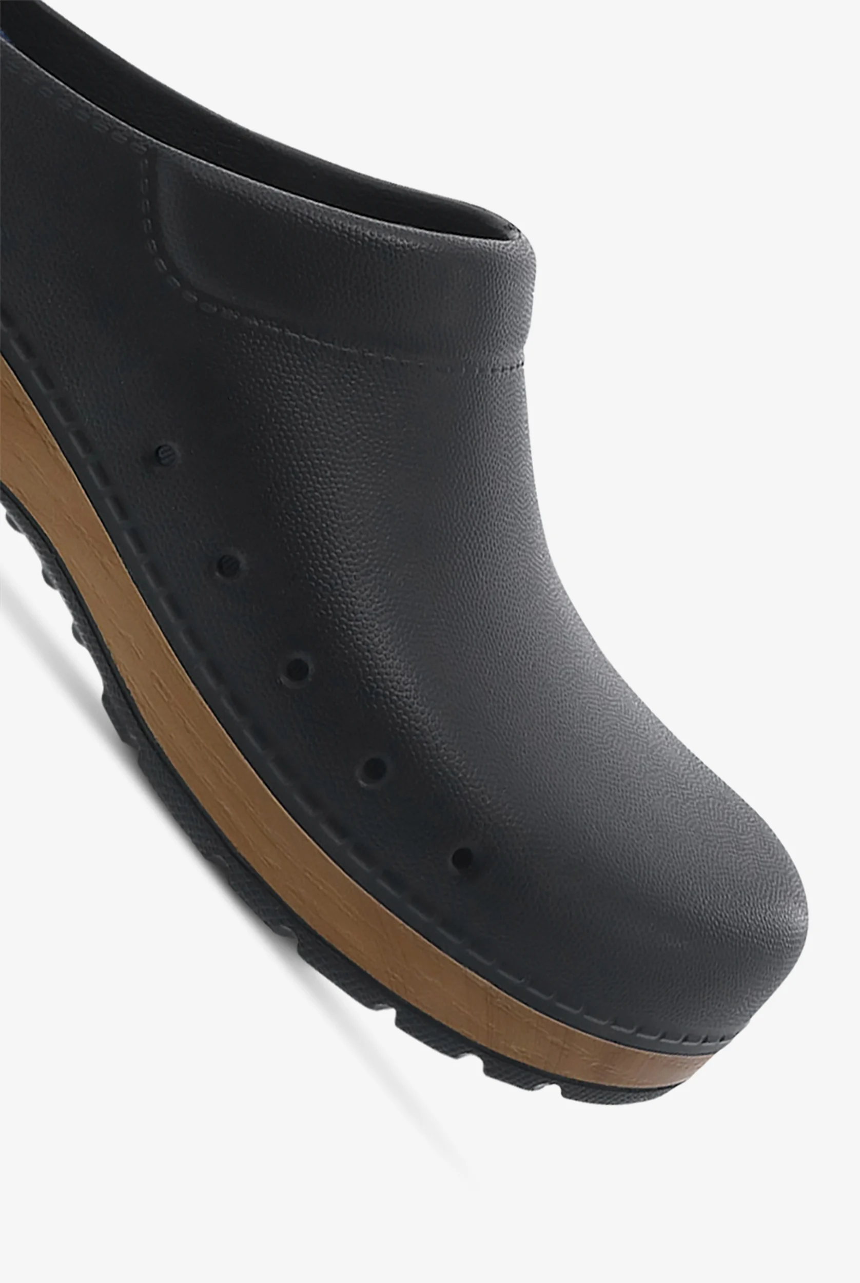 Dansko Men's Kane Black Backless Nursing Clogs