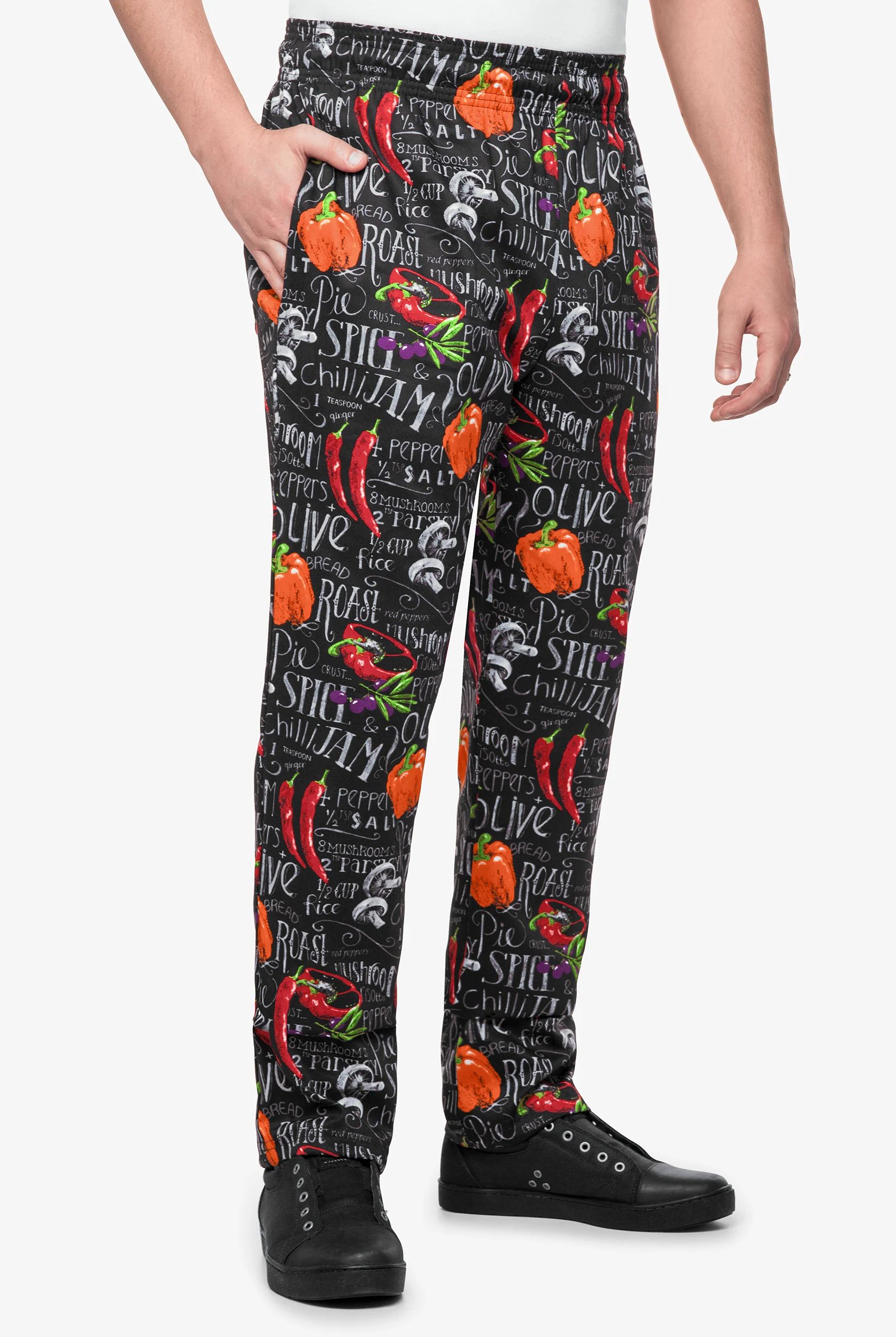 UA CHEF™ Chalkboard Men's 4-Pocket Baggy Printed Chef Pants