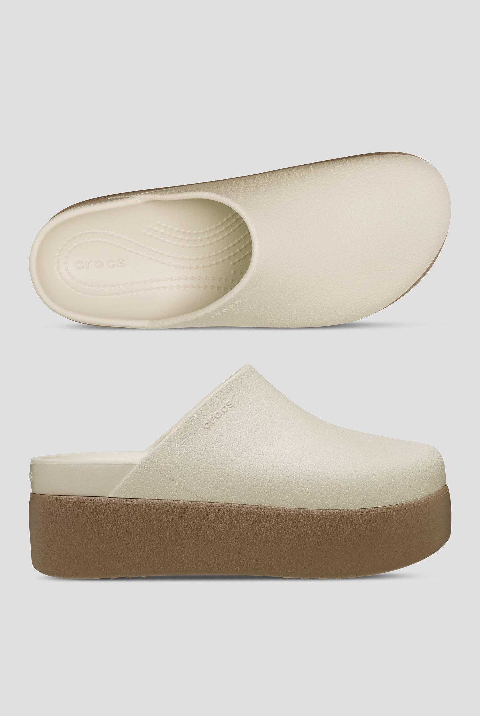 Zuecos Crocs&trade; Frappe / Latte Dylan Platform para mujer