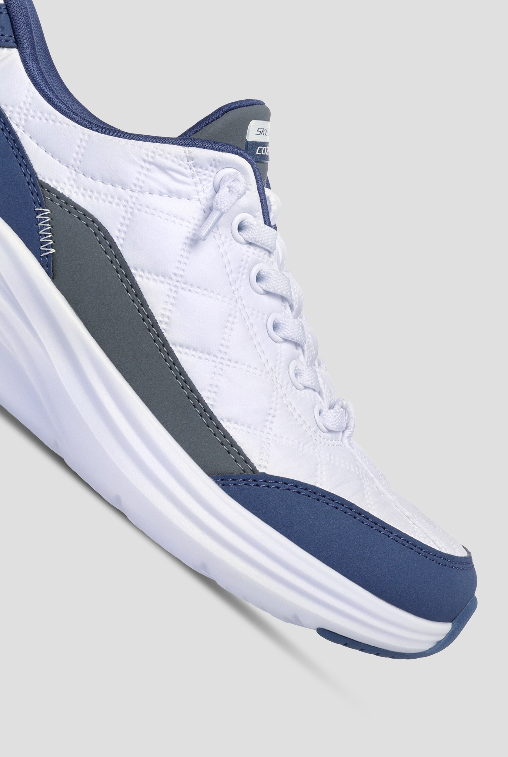 Skechers Performance Women's White Mesh/Navy Bungee Slip-in