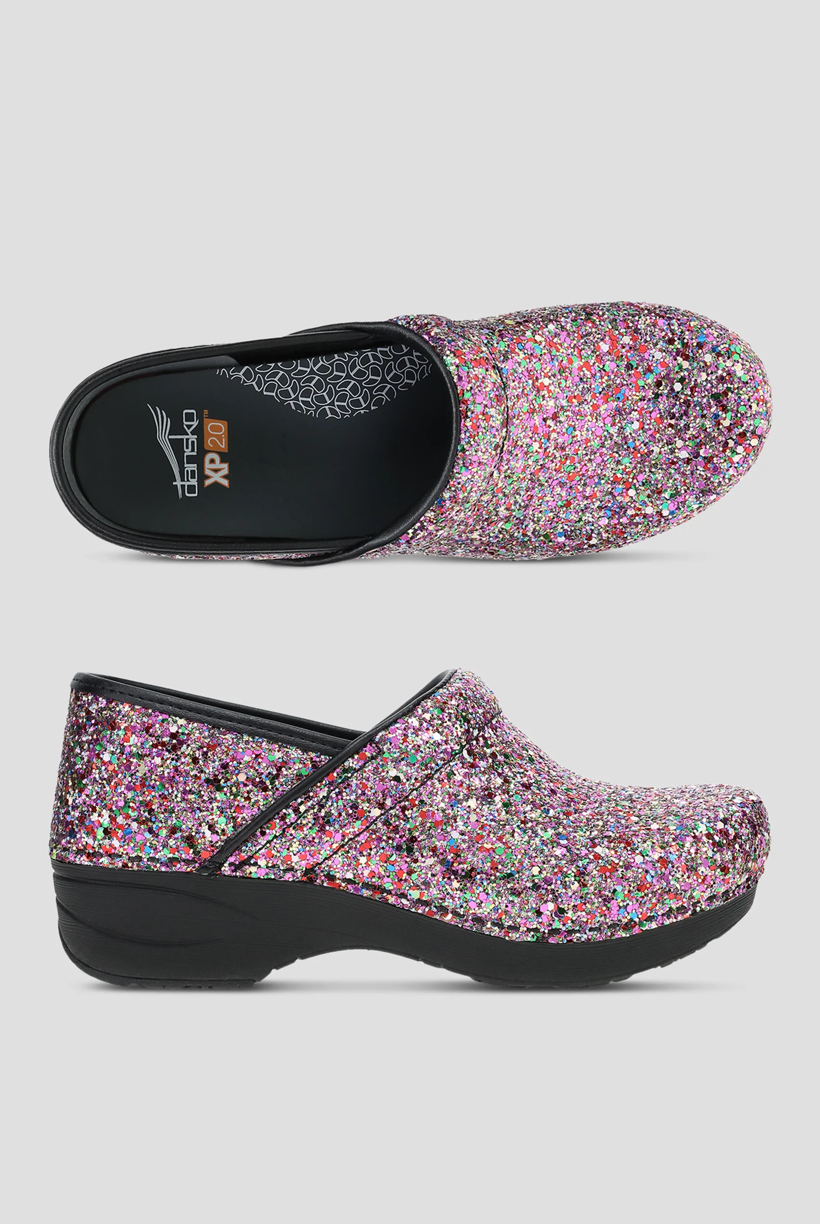 Zuecos antideslizantes Dansko XP 2.0 Party Glitter para mujer