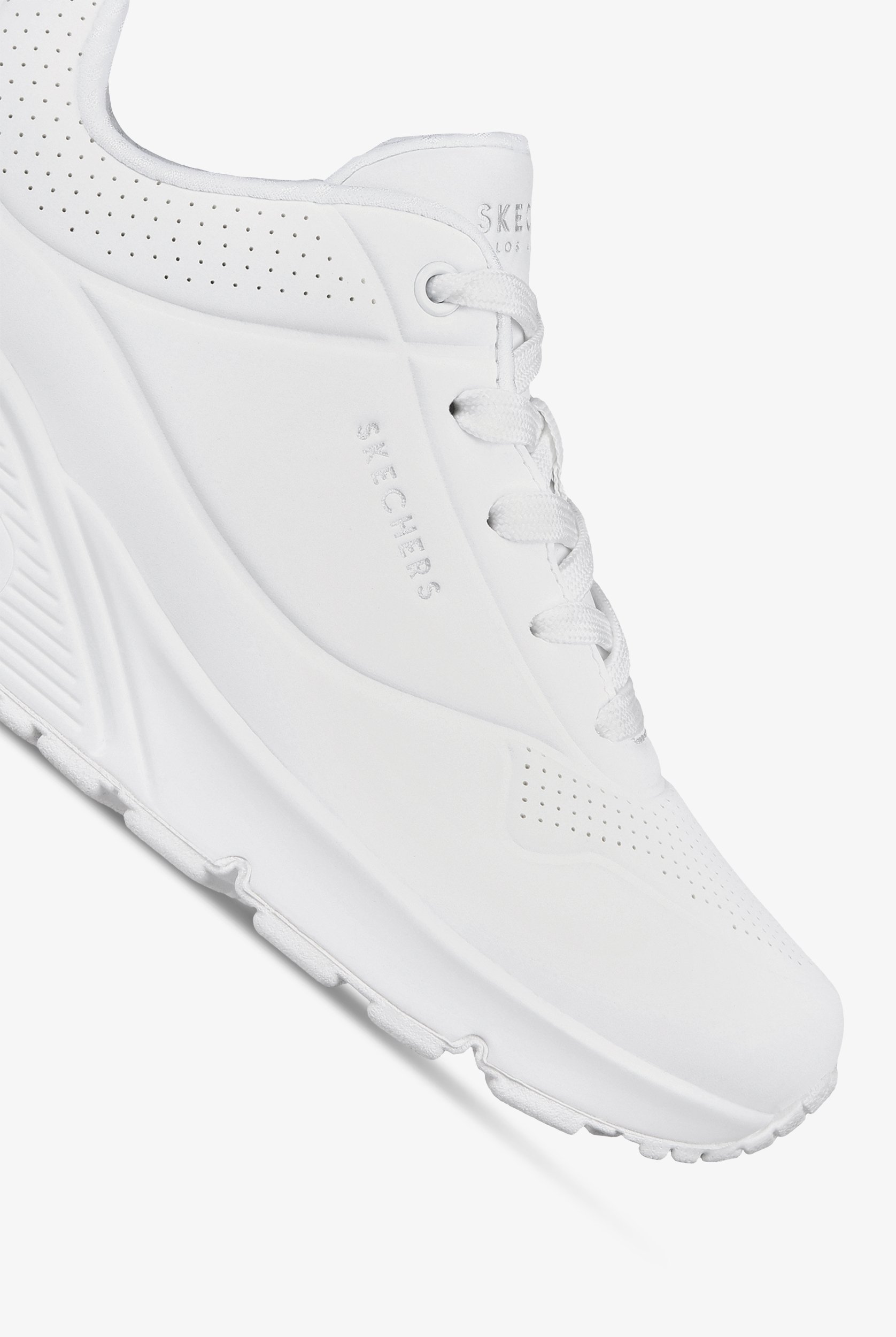 Skechers Street UNO - Stand On Air White Athletic Lace Up Shoes